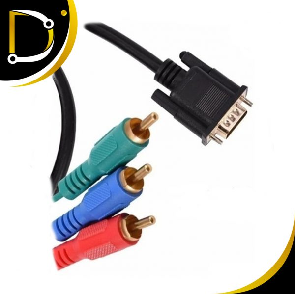 Cable Whash Vga Macho (Entrada) A Rca Macho (Salida) De 1.5M....2