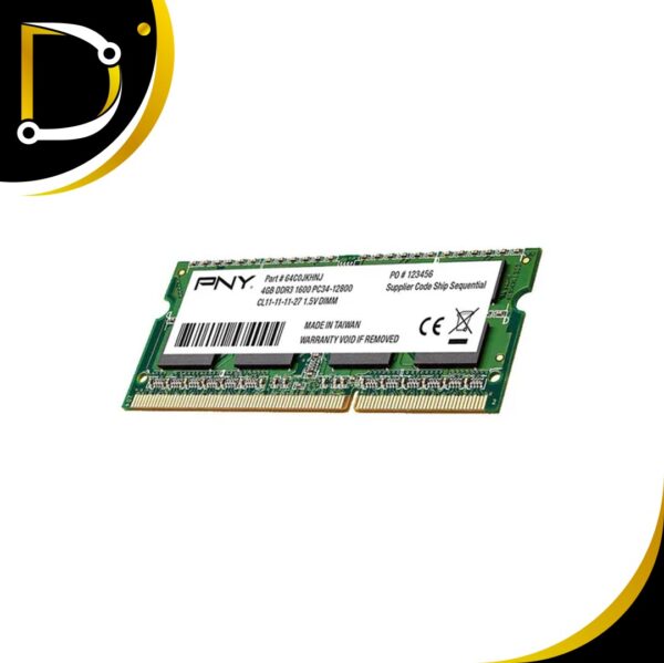 Memoria Ram Ddr3 Para Laptop Marca Pny