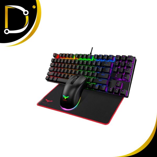 Teclado Mecánico Y Mouse Gaming Rgb Havit Hv-Kb486L