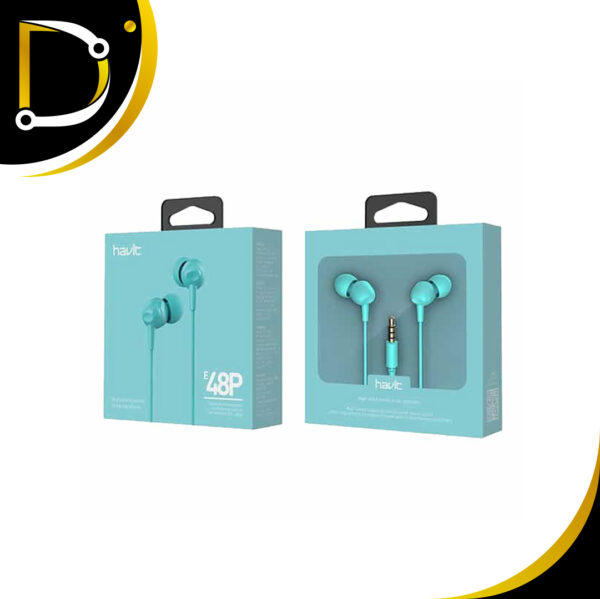 Auriculares Havit Hv-E48P-Bl alambricos pequeños