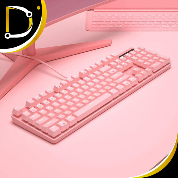 Teclado Gaming Pink Magegee 104 Teclas Blue Switches