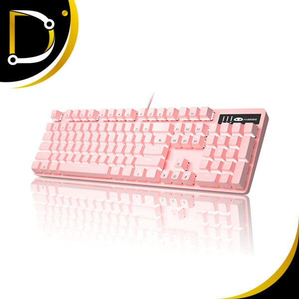 Marca: Magegee Modelo: Mk Gaming Color: Pink 104 Teclas Blue Switches Conexión Usb Teclado Gaming Pink Magegee 104 Teclas Blue Switches