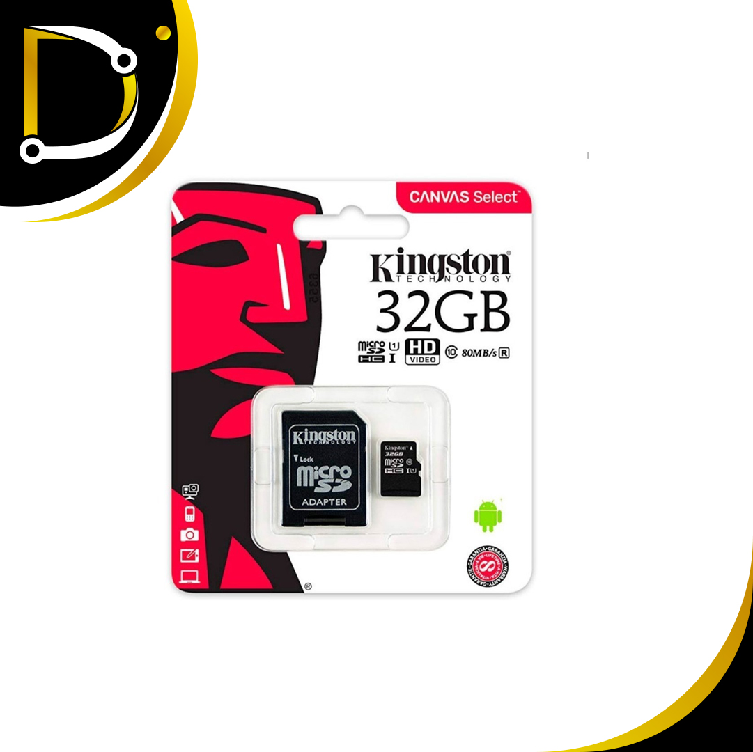 Memoria Micro SD De 32 GB KINGSTON - Diza Online