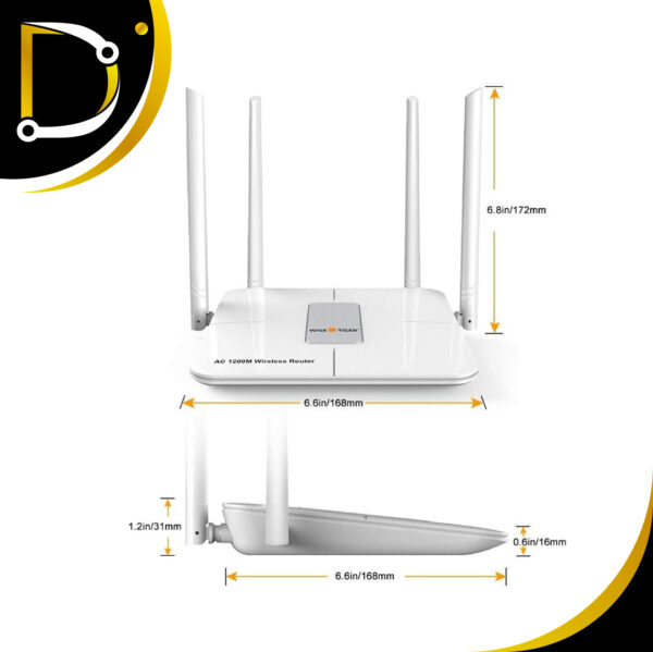 Router Dual Banda Wise Tiger Ac1200