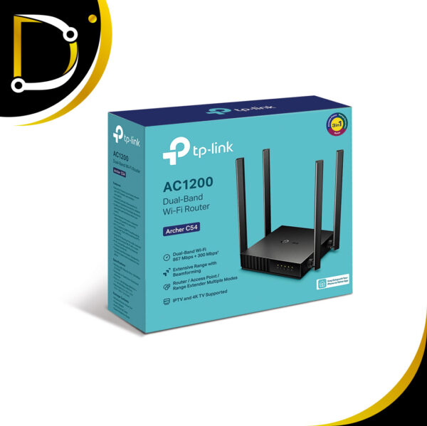 Router Dual Banda Tp Link Ac1200 C54 1 2 - Diza Online