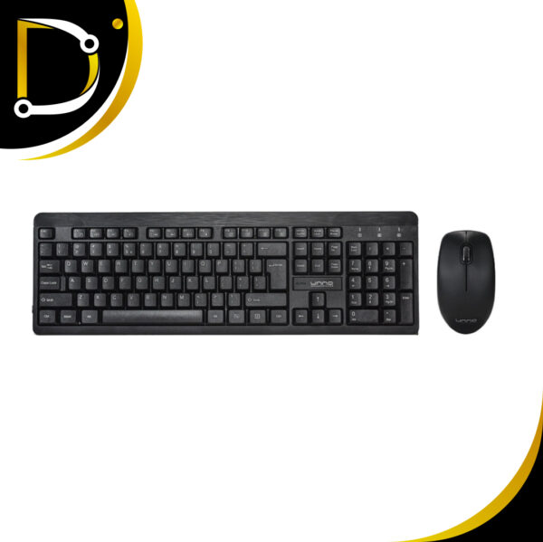 Combo Teclado/ Mouse Unno Inalambrico Kb6741Bk