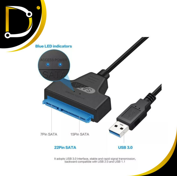 Adaptador Sata A Usb 3.0 - Diza Online