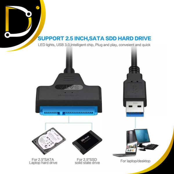 Adaptador Sata A Usb 3.0 1 1 - Diza Online