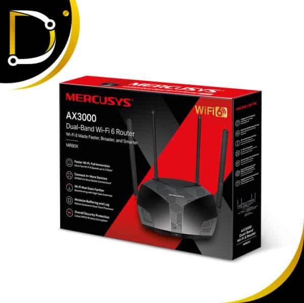 Router Mercusys Mr80X Wifi 6 Ax3000 Gigabyt