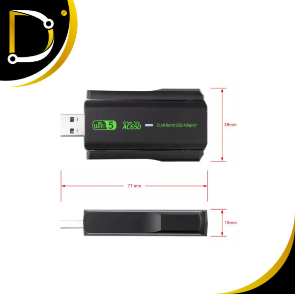 Adaptador Wifi Ac650 Dual Banda