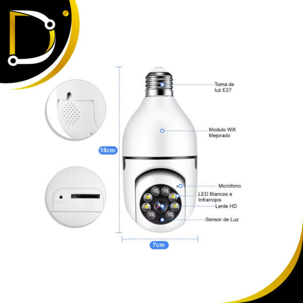 Camara De Seguridad Tipo Bombillo - Diza Online